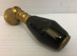 Black and Brass Drop Handle